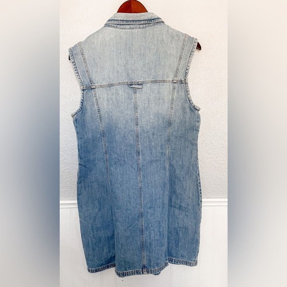 ZARA SHORT DENIM TRF DRESS SKY BLUE 8197/099/041/11 - Picture 3 of 5